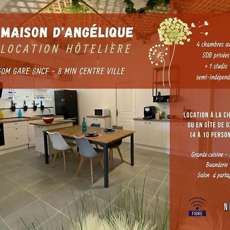 La Maison D'Angelique - Colocation Hoteliere A 150M Gare Tgv- Grande Cuisine Equipee & Salon - Fibre - Netflix Niort Zewnętrze zdjęcie